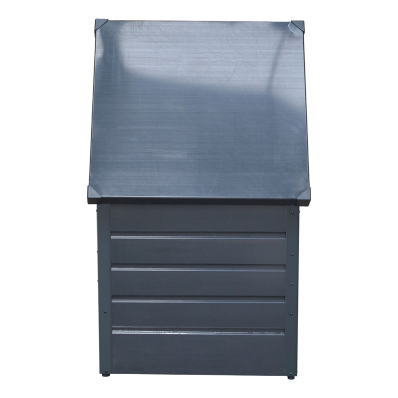 Alpen Home Folcroft 72cm W 200L Water Resistant Metal Lockable Deck Box in Black