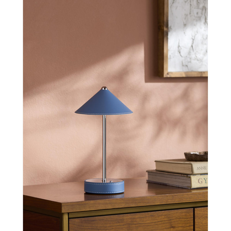 Lampe de table à DEL intégrée Buntin, Bleu