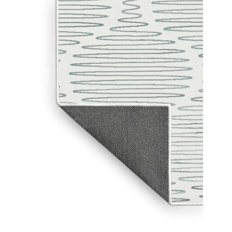 Tapis contemporain vert clair, Rectangle 3 pi x 5 pi
