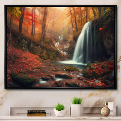 Chute d'eau dans la forêt d'automne II - impression
