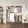 John Louis Home Solid Wood Walk-In Closet System with 5-Drawers White