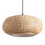 Pendant Light With Iron Frame, Adjustable Height, E27 Socket, 40 Cm Diameter, Natural Finish, For Dining Room Living Room Hallway (Bulb Not Included)