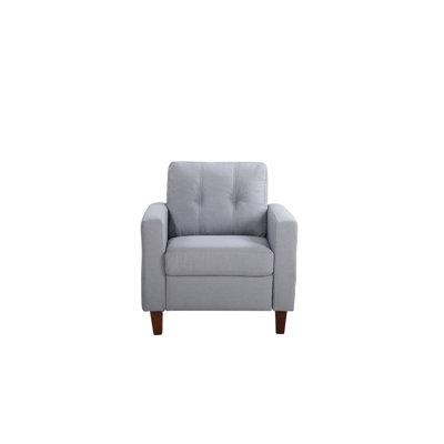 Fauteuil en velours capitonné de 83,49 cm de large Castiglione