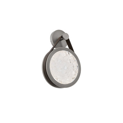Clare Dimmable LED Wall Sconce With Artisanal Crystal Shade, 3000K Color Temperature
