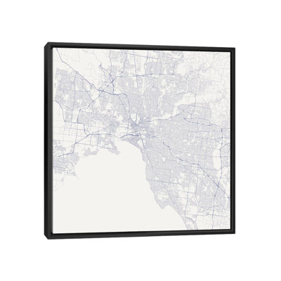 « melbourne chaussée », impression sur toile tendue