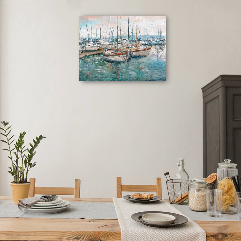 «Silent Harbor» par Studio Arts, reproduction d'art sur toile, Toile tendue, L 14 po x H 11 po