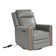 Regazzi Genuine Leather Swivel Rocking Power  Recliner Built-in USB Port with Adjustable Headrest