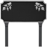 Camden Ivy One Line Address Sign Plaque with Lawn Stakes