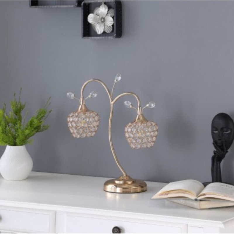 Lampe de table dorée 17,25 po Efterpi, Oui