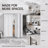 Double Bifold Door Closet Door Solid Core With hardware kit For Closet Pantry Room,60"X80"  ,White-101230662