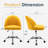 Easterly Upholstered Armless Task Office Chair-98632800-102567690