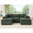 Large Arms Cordory Upholstered Modular Sectional with 2 Ottomans-403653202
