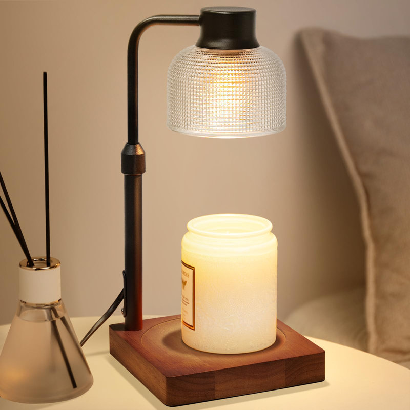 Candle Warmer Lamp With Timer And Dimmer: Retro Electric Wax Melt Warmer For Scented Candles - Aesthetic Home Decor For Bedroom & Office - Ideal Gifts For Women, Gifts For Mom - Brown