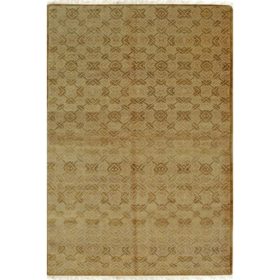 6x9 Brown Hand-Knotted Wool Diamond Lattice Classic Traditional Modern Contemporary Carpet Rug