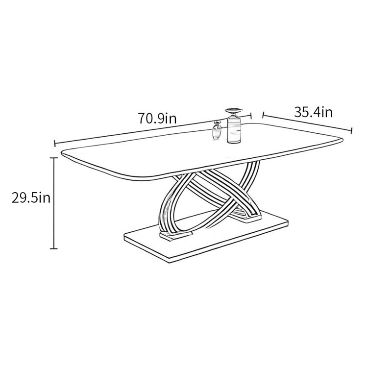 Ridgelake, White/Gray, 29.5"H x 70.9"L x 35.4"W