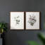 «Vintage Floral XXV», impression giclée sur cadre - ensemble de 2-1839849057-1839849086