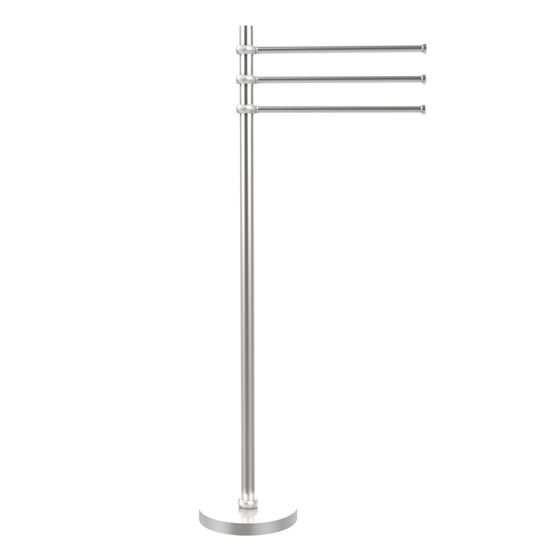 Freestanding Towel Stand, Satin Chrome