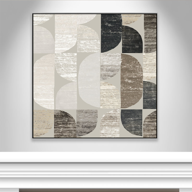 Shape and Form I - Square Version Print par Tom Reeves, Argent, H 46,5 po x l 46,5 po