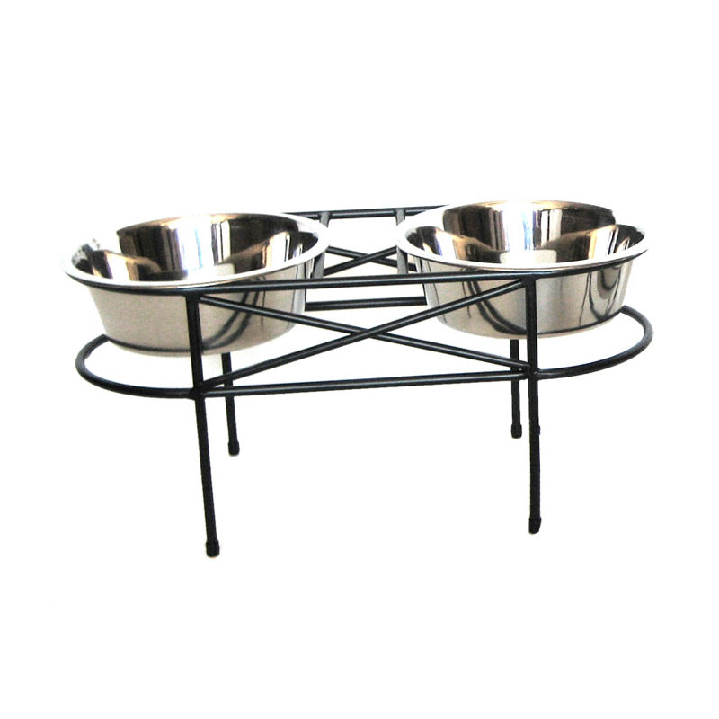 Anti-Skid Elevated Feeder, Large (3 qt.), Black