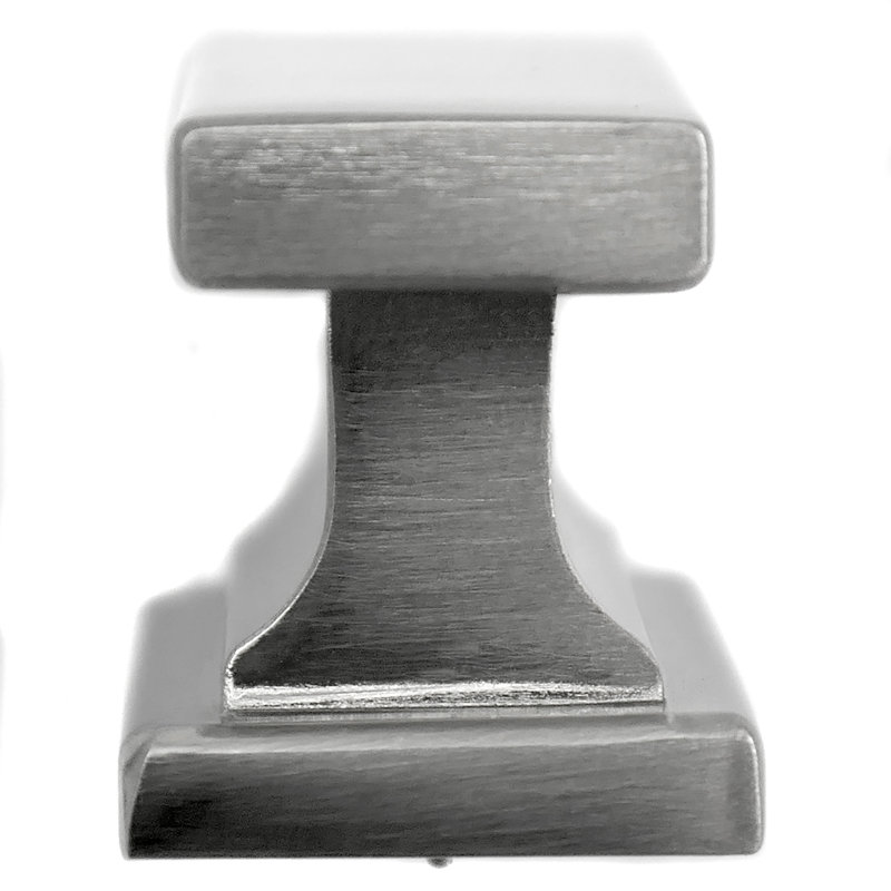Park Avenue Rectangular Knob, Satin Nickel