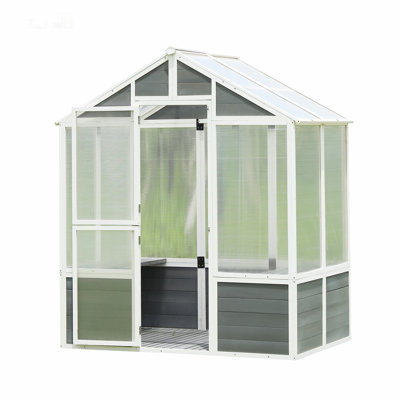 6 ft. W x 4 ft. D Wood Vertical Storage Shed