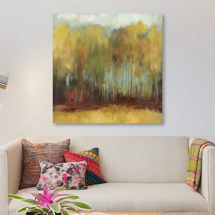 «Whisper Fields» par PI Studio - Estampe numérique sur toile tendue avec châssis, H 12 po x l 12 po x P 1,5 po, Toile tendue