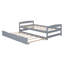 Lit plateforme simple avec lit gigogne simple-329953861