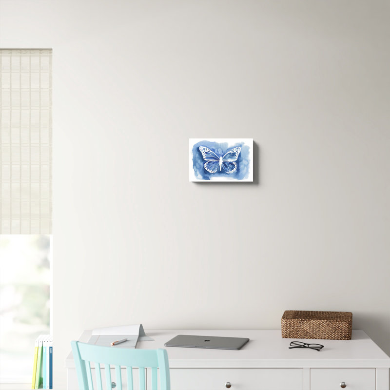 «Butterfly Inkling I» par Grace Popp - peinture sur toile tendue, H 8 po x l 12 po