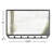 Cubiko Metal Flat Wall Mirror