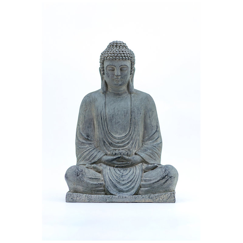 Meditating Buddha Statue, 24.2" H x 14" W x 19.5" D