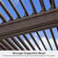 Pergola à persiennes mauve avec lumières à DEL intégrées-111108908