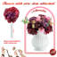 Boîte combinée de fleurs artificielles pour bricolage mariage bouquet de douche