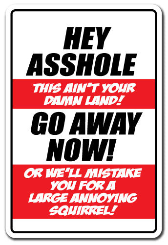Panneau «Trespassing Beware»