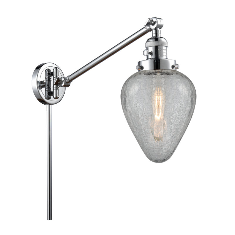 Shauna Plug-in Swing Arm Sconce, Polished Chrome