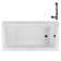 66" x 34" Acrylic Soaking Drop-In Bathtub, Drain Included