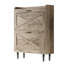 Armoire à chaussures 2 portes 1 porte de grange en mélamine embossée 31,6 po gris délavé-195785327