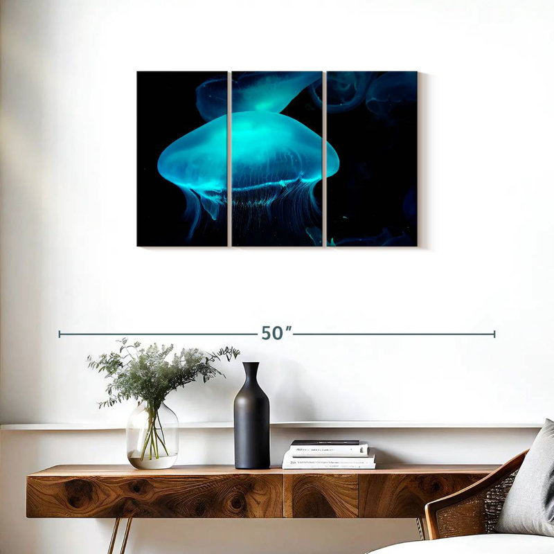 Moon Jellyfish, 20" H x 33" W