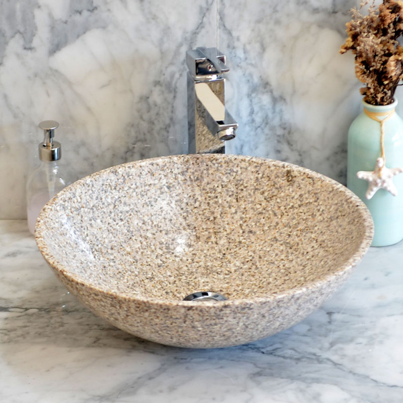 Single Bowl Round Bathroom Sink
