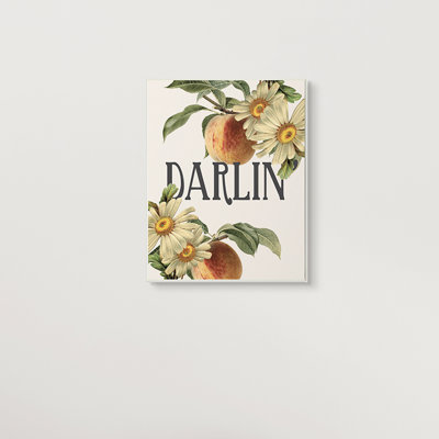 " Darlin' Southern Phrase Vintage Peach Tree "