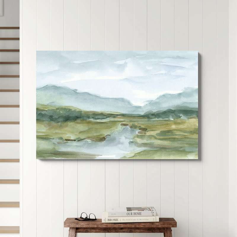 Aquarelle, croquis IV par Ethan Harper - reproduction d'art sur toile tendue, H 32 po x l 48 po, Impression sans cadre