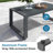 All-Weather 4-Piece  Aluminum Patio Furniture Set, 5-Seat Conversation Sofa With 10 Inches Extra Thick Cushions And Glass Table-89322906