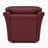 Ramdev Top Grain Leather Chair with Cushioned Back and Pillow Top Arm-124638793-35667467
