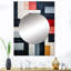Palancar Indigo Illusion Abstract Shapes IV - formes abstraites, miroir mural, art imprimé en métal-266598557