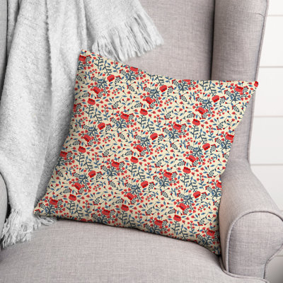 Polyester Throw Square Pillow Cover & Insert