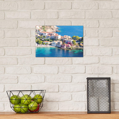 Town Of Assos In The Mediterranean Sea, Greece by Matteo Colombo - Wrapped Canvas Print