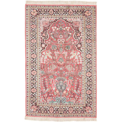 Rectangle 123 cm x 195 cm Oriental Hand Woven Area Rug