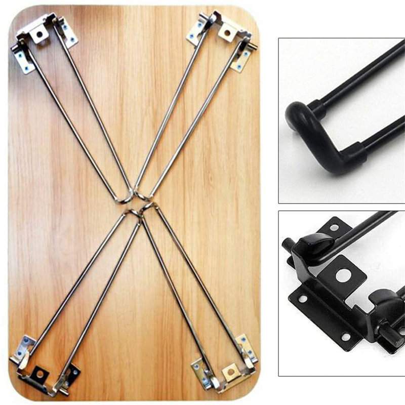 Pieds de table pliants 4 pièces Buntine, H 28,5 po x l 3,5 po