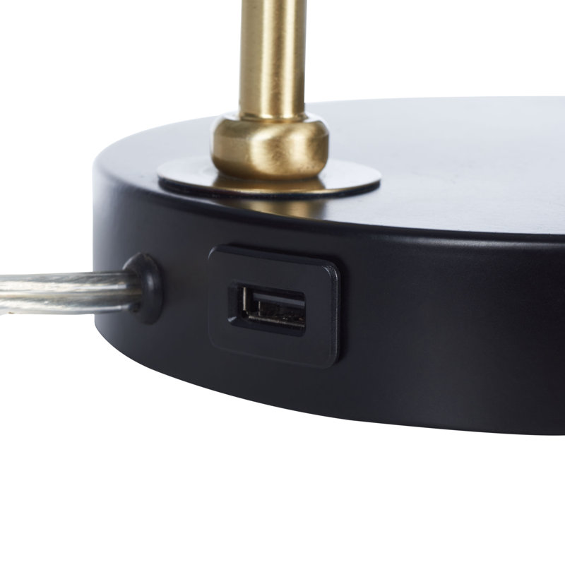 Aurelio USB Table Lamp, Black