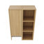 Combinaison de 24 po d'armoire latérale et de tablettes de rangement murales, porte à fermeture douce, convenant à une petite salle de bain, bureau, pièce de rangement, chêne original