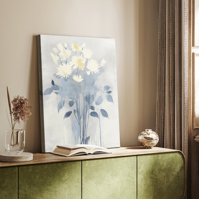 Série FLORAL DCXC - Toile tendue avec châssis Premium - Prêt à être accroché, H 18 po x l 12 po